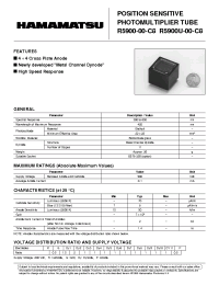 Datasheet R5900-00-C8 manufacturer Hamamatsu
