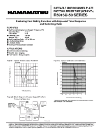 Datasheet R5916U-51 manufacturer Hamamatsu