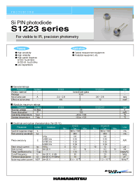 Datasheet S1223-01 manufacturer Hamamatsu