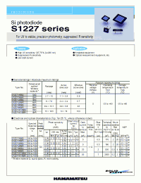 Datasheet S1227-1010BR manufacturer Hamamatsu