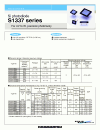 Datasheet S1337-33BR manufacturer Hamamatsu