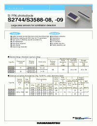 Datasheet S2744-08 manufacturer Hamamatsu
