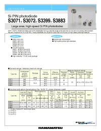 Datasheet S3071 manufacturer Hamamatsu