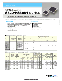 Datasheet S3204-05 manufacturer Hamamatsu