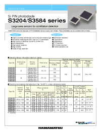 Datasheet S3584-06 manufacturer Hamamatsu