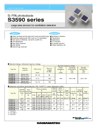 Datasheet S3590-05 manufacturer Hamamatsu