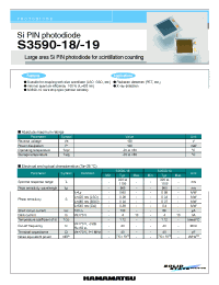 Datasheet S3590-18 manufacturer Hamamatsu