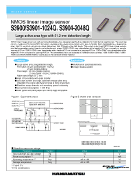 Datasheet S3900 manufacturer Hamamatsu