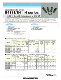 Datasheet S4111-35q manufacturer Hamamatsu
