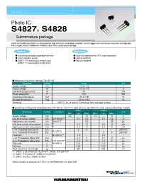 Datasheet S4828 manufacturer Hamamatsu