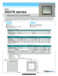 Datasheet S5378-02 manufacturer Hamamatsu