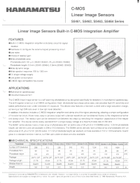 Datasheet S5461 manufacturer Hamamatsu