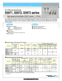 Datasheet S5973 manufacturer Hamamatsu