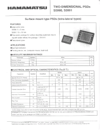 Datasheet S5990 manufacturer Hamamatsu