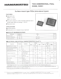 Datasheet S5991 manufacturer Hamamatsu