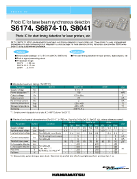 Datasheet S6174 manufacturer Hamamatsu