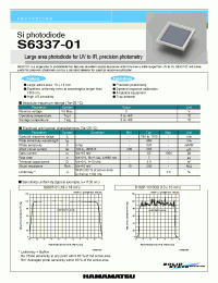 Datasheet S6337-01 manufacturer Hamamatsu