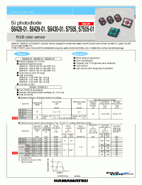 Datasheet S6429-01 manufacturer Hamamatsu