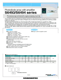 Datasheet S6493-64 manufacturer Hamamatsu