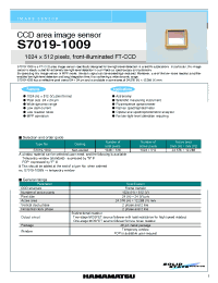 Datasheet S7019-1009 manufacturer Hamamatsu