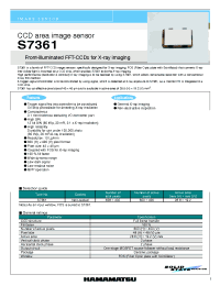 Datasheet S7361 manufacturer Hamamatsu