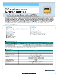 Datasheet S7847-1008 manufacturer Hamamatsu