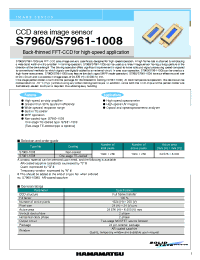 Datasheet S7961-1008 производства Hamamatsu
