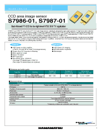 Datasheet S7986-01 manufacturer Hamamatsu
