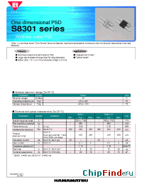 Datasheet S8301 manufacturer Hamamatsu