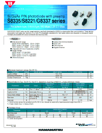 Datasheet S8335 manufacturer Hamamatsu