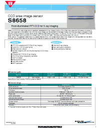 Datasheet S8658 manufacturer Hamamatsu