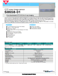 Datasheet s8658-01 manufacturer Hamamatsu