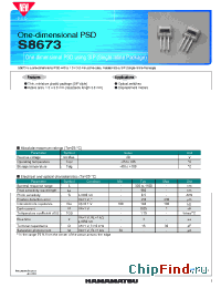 Datasheet S8673 manufacturer Hamamatsu