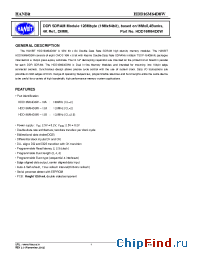 Datasheet HDD16M64D8W manufacturer Hanbit