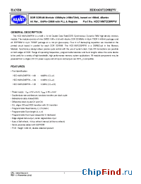 Datasheet HDD16M72D9RPW-13B manufacturer Hanbit