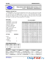 Datasheet HMD4M32M2VEG-5 manufacturer Hanbit