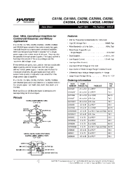 Datasheet CA258A manufacturer Harris