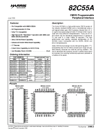 Datasheet CD82C55A manufacturer Harris