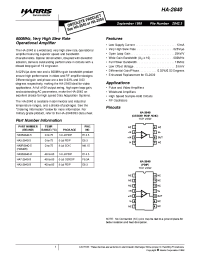 Datasheet HA3-2840-5 manufacturer Harris