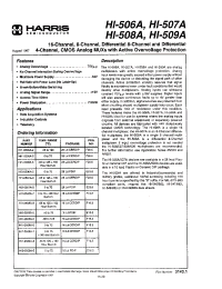 Datasheet HI1-0508A-8 manufacturer Harris