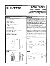 Datasheet HI3-508L manufacturer Harris