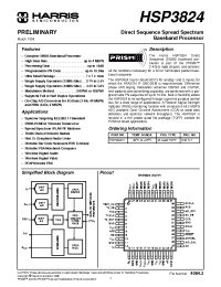 Datasheet HSP3824VI manufacturer Harris