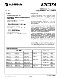 Datasheet IS82C37A-12 manufacturer Harris