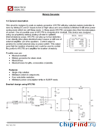 Datasheet HTC750 manufacturer High Tech Chips