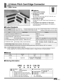Datasheet CR22A-30D-2.54DS manufacturer Hirose