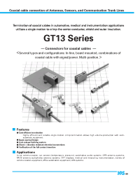 Datasheet GT13-1S-HU manufacturer Hirose