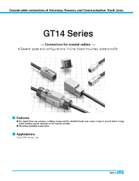 Datasheet GT14W-2S-HU manufacturer Hirose
