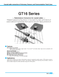 Datasheet GT16-1P-HU manufacturer Hirose