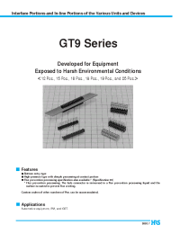 Datasheet GT9-18P-2.54DS manufacturer Hirose