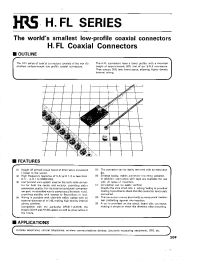 Datasheet H.FL-1 manufacturer Hirose